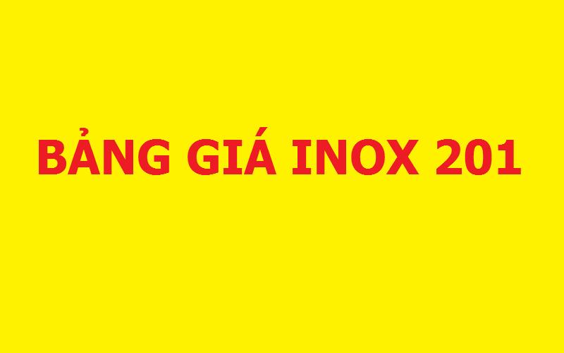 Bảng giá inox 201 mới nhất tháng 04/2019