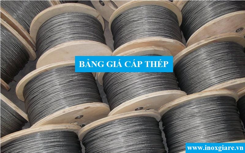 Bảng giá cáp thép